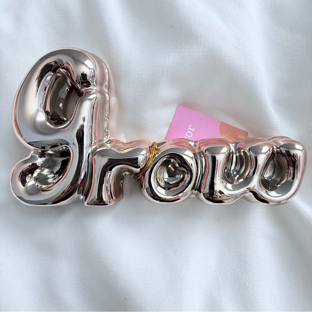 Rose gold 'Grow' ceramic Decorative Piece